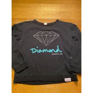 Diamond Supply Co. Black Graphic Sweatshirt Crewneck Youth Size YL